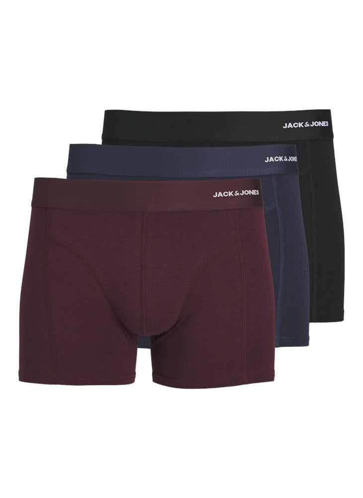 JACK & JONES 3 Pack Logo Band Trunks - Image 1